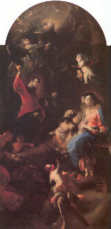 MAULBERTSCH, Franz Anton The Death of Saint Joseph Sweden oil painting art